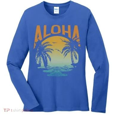 Aloha Summer Beach Women's Long Sleeve Shirt