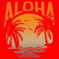 Aloha Summer Beach Santa Hat thumb 1