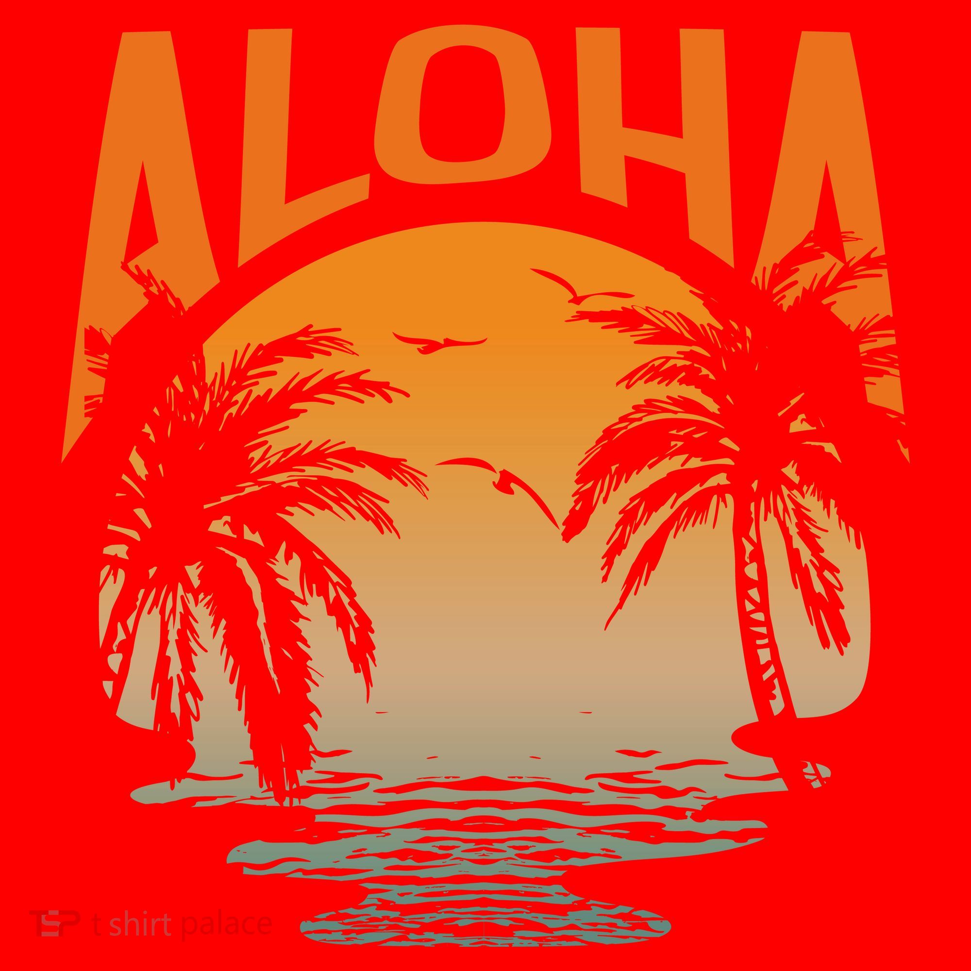 Aloha Summer Beach Santa Hat
