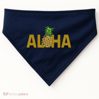 Aloha Summer Pineapple USA-Made Doggie Bandana
