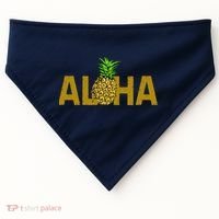 Aloha Summer Pineapple USA-Made Doggie Bandana thumb 0
