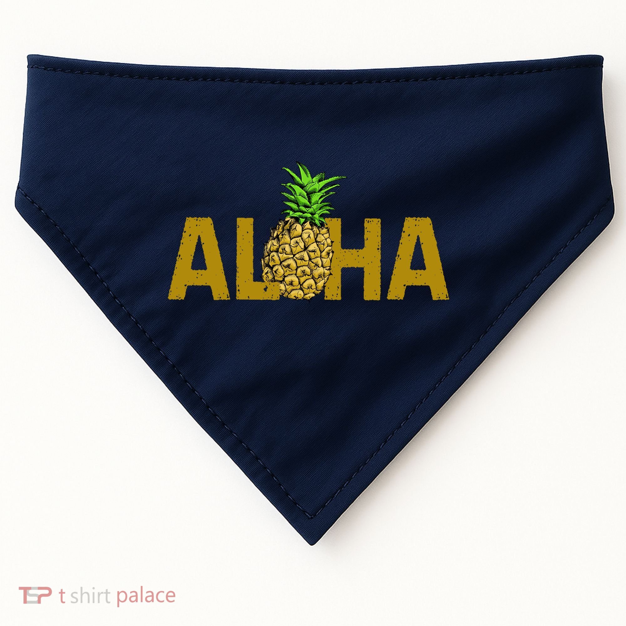 Aloha Summer Pineapple USA-Made Doggie Bandana