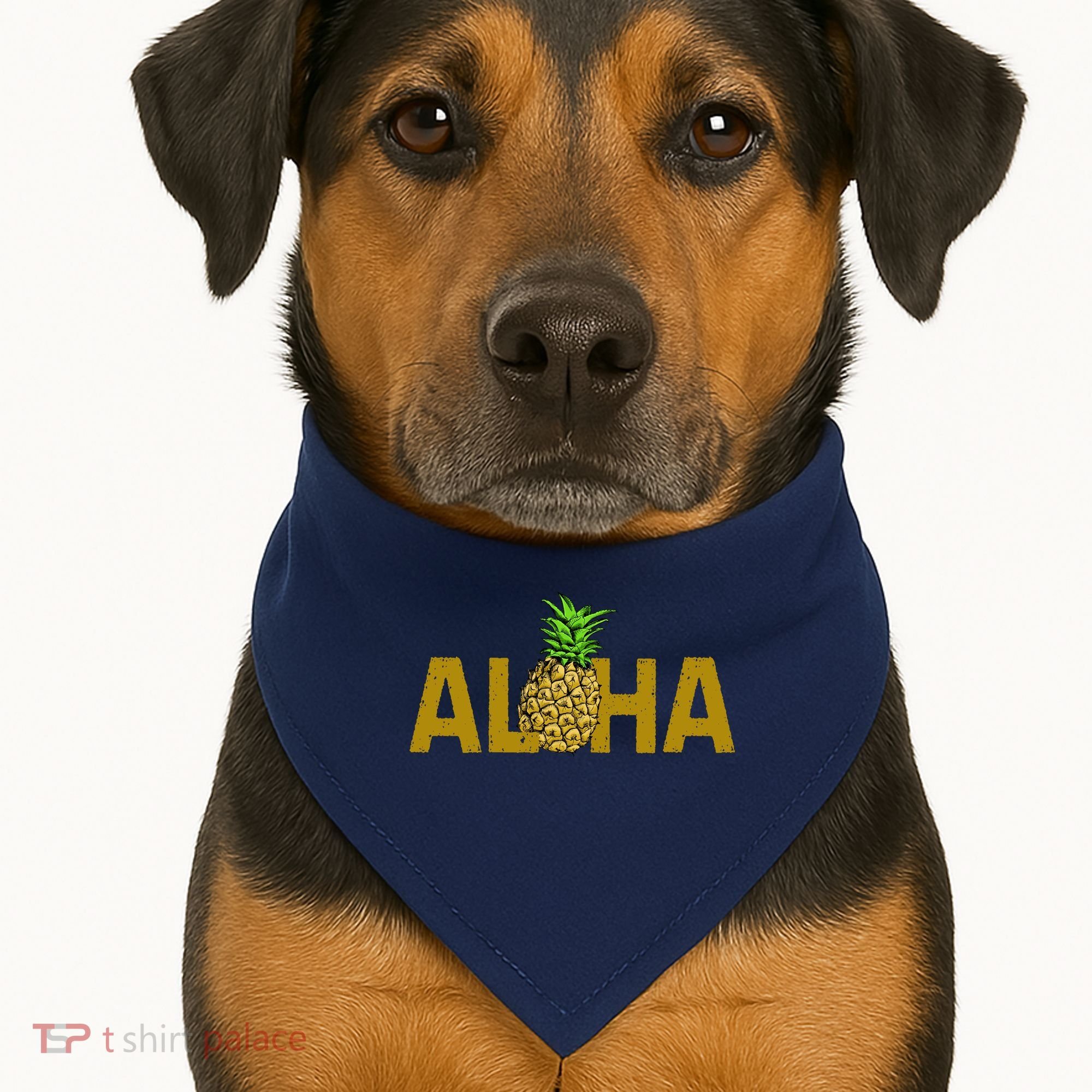 Aloha Summer Pineapple USA-Made Doggie Bandana