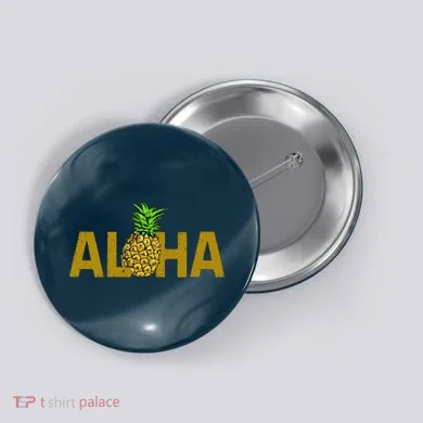 Aloha Summer Pineapple Button
