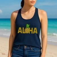 Aloha Summer Pineapple Women's Tank Top thumb 2