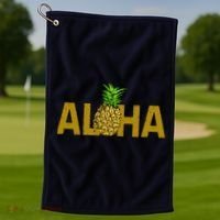 Aloha Summer Pineapple Golf Towel thumb 1