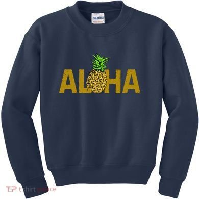Aloha Summer Pineapple Kids Sweatshirt