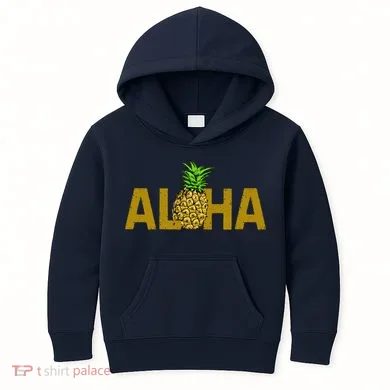 Aloha Summer Pineapple Kids Hoodie