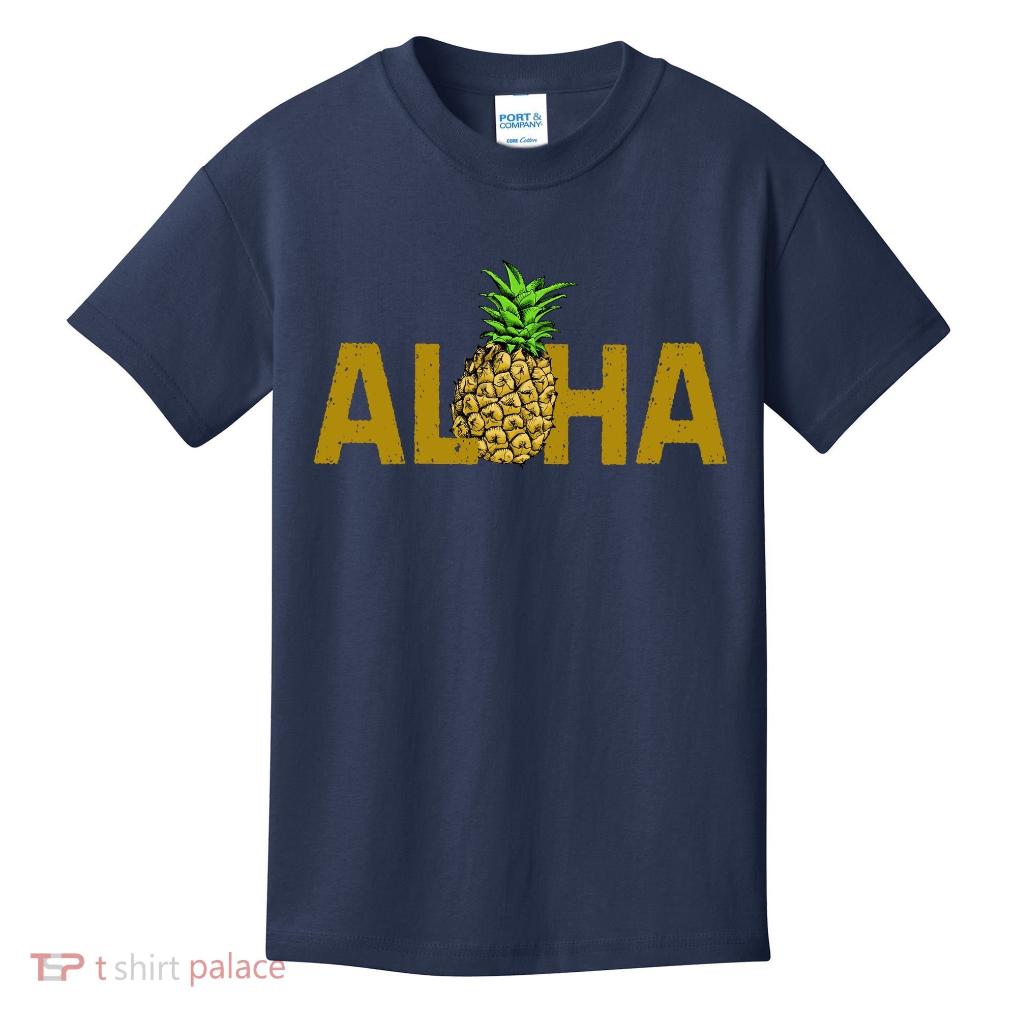 Aloha Summer Pineapple Kids T-Shirt