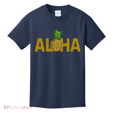 Aloha Summer Pineapple Kids T-Shirt