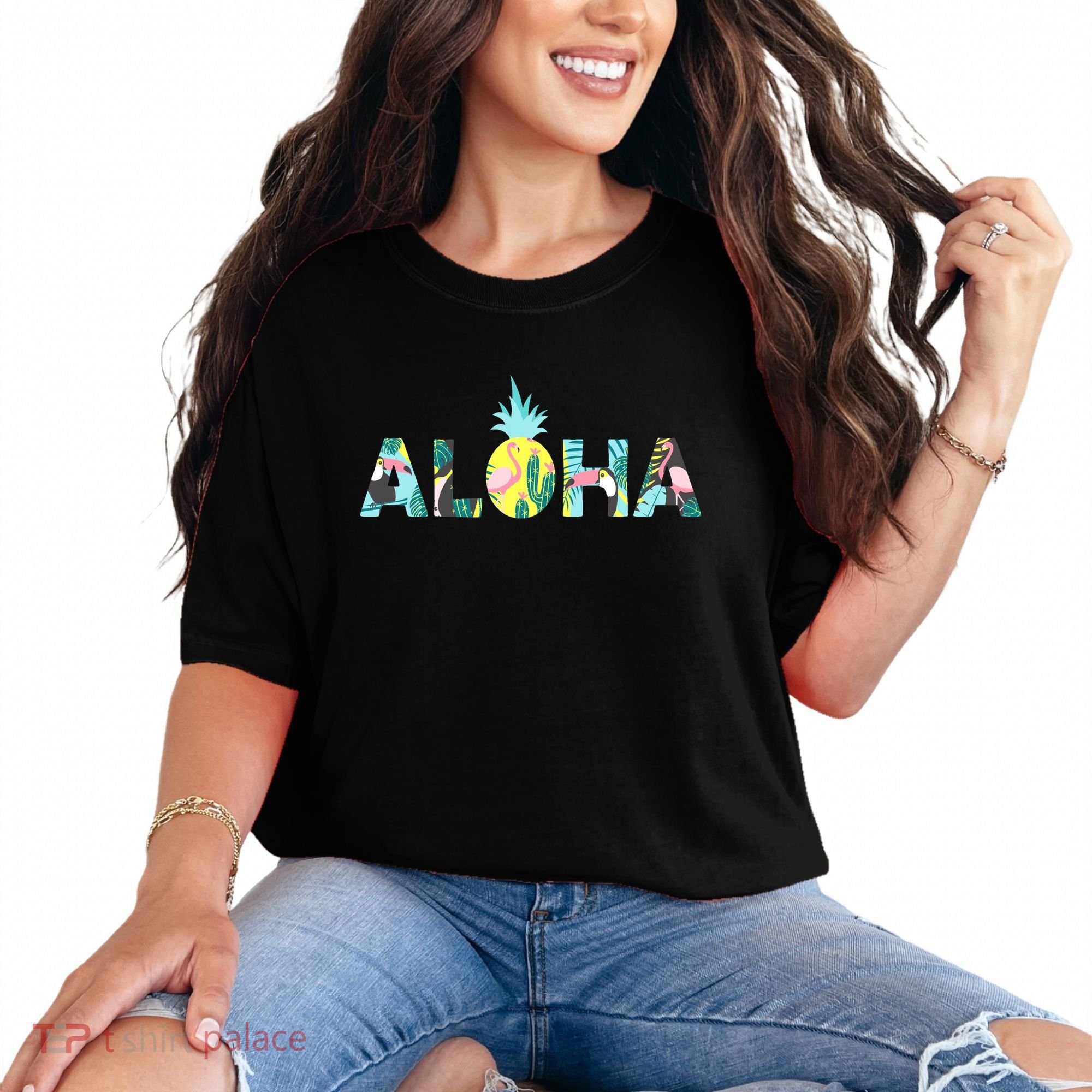 Aloha Tropical Style Comfort Colors T-Shirt