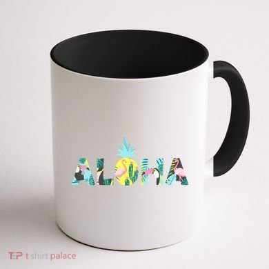 Aloha Tropical Style Coffee Mug back
