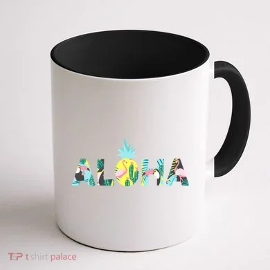 Aloha Tropical Style Coffee Mug back