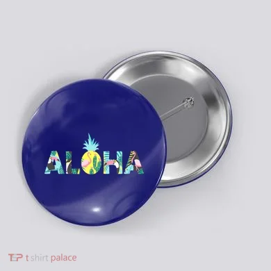 Aloha Tropical Style Button