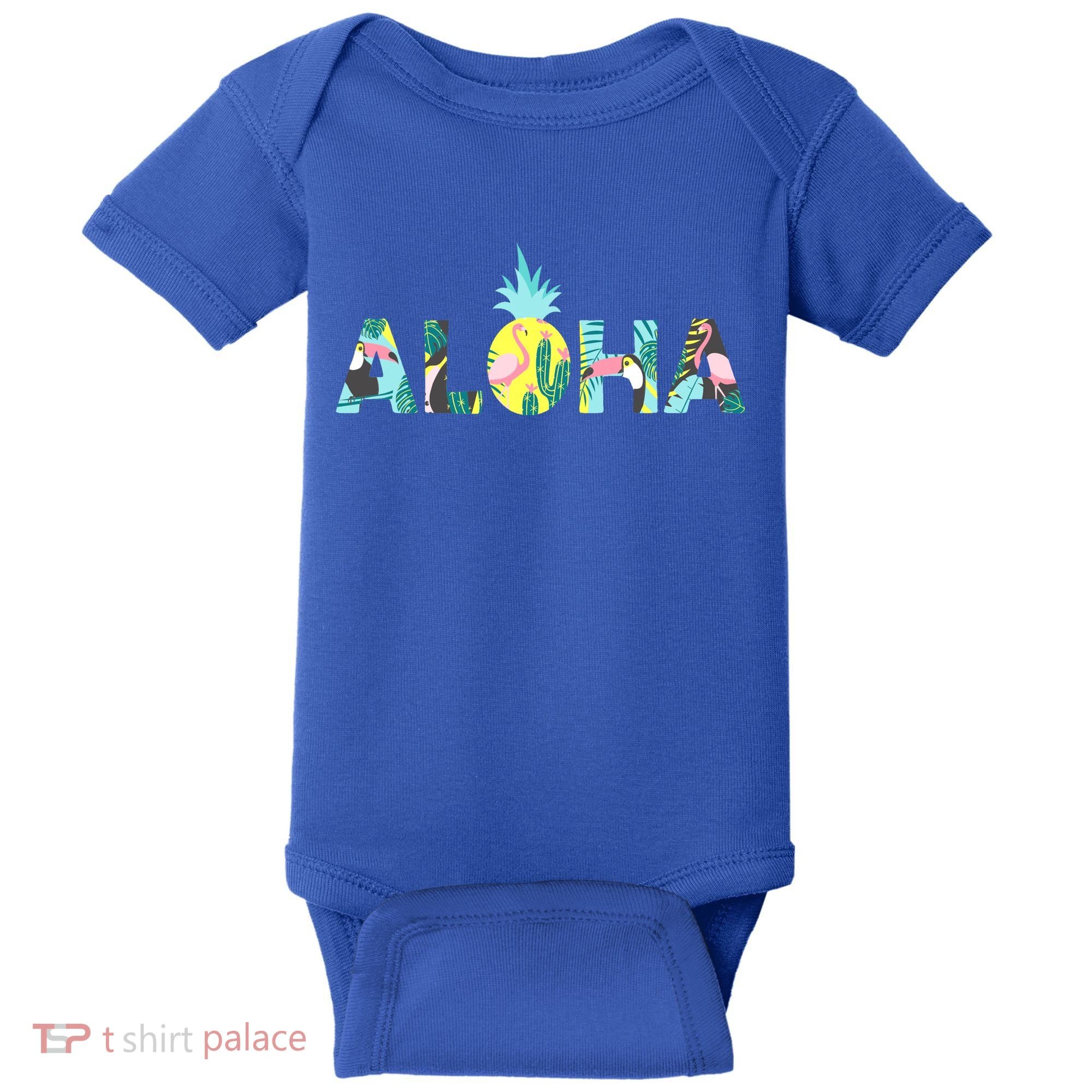 Aloha Tropical Style Baby Bodysuit