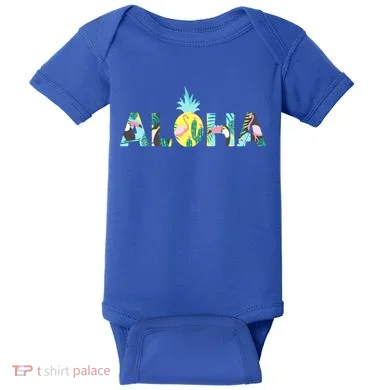 Aloha Tropical Style Baby Bodysuit