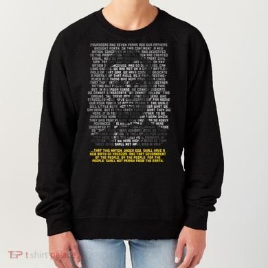 Abraham Lincoln Portrait Gettysburg Address Women's Sweatshirt