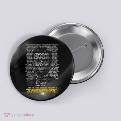 Abraham Lincoln Portrait Gettysburg Address Button