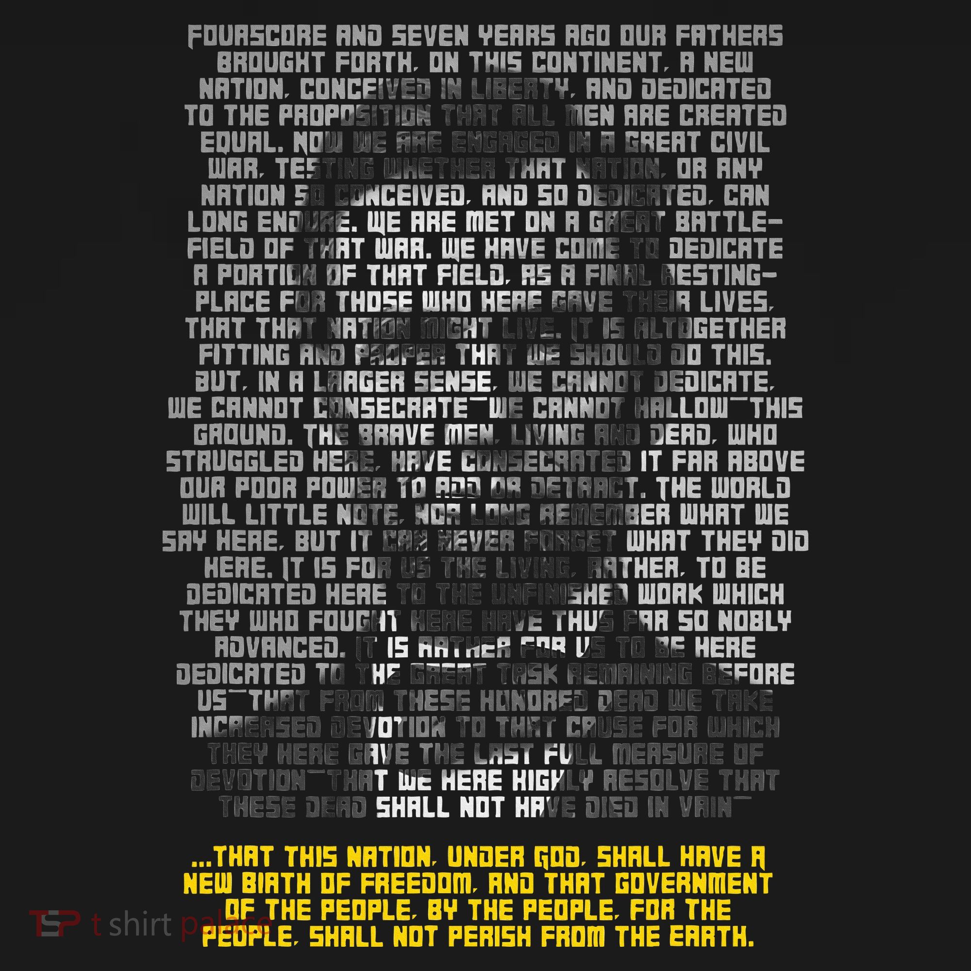 Abraham Lincoln Portrait Gettysburg Address Baby Bodysuit
