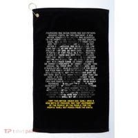 Abraham Lincoln Portrait Gettysburg Address Golf Towel thumb 0