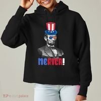 Abraham Lincoln President 4th Of July Gift Merica Gift Ladies Heavyweight Boxy Pullover Hoodie thumb 0