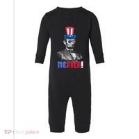 Abraham Lincoln President 4th Of July Gift Merica Gift Infant Fleece One Piece thumb 0