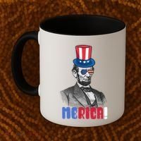 Abraham Lincoln President 4th Of July Gift Merica Gift Coffee Mug thumb 2