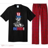 Abraham Lincoln President 4th Of July Gift Merica Gift Pajama Set thumb 0