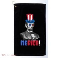 Abraham Lincoln President 4th Of July Gift Merica Gift Golf Towel thumb 0