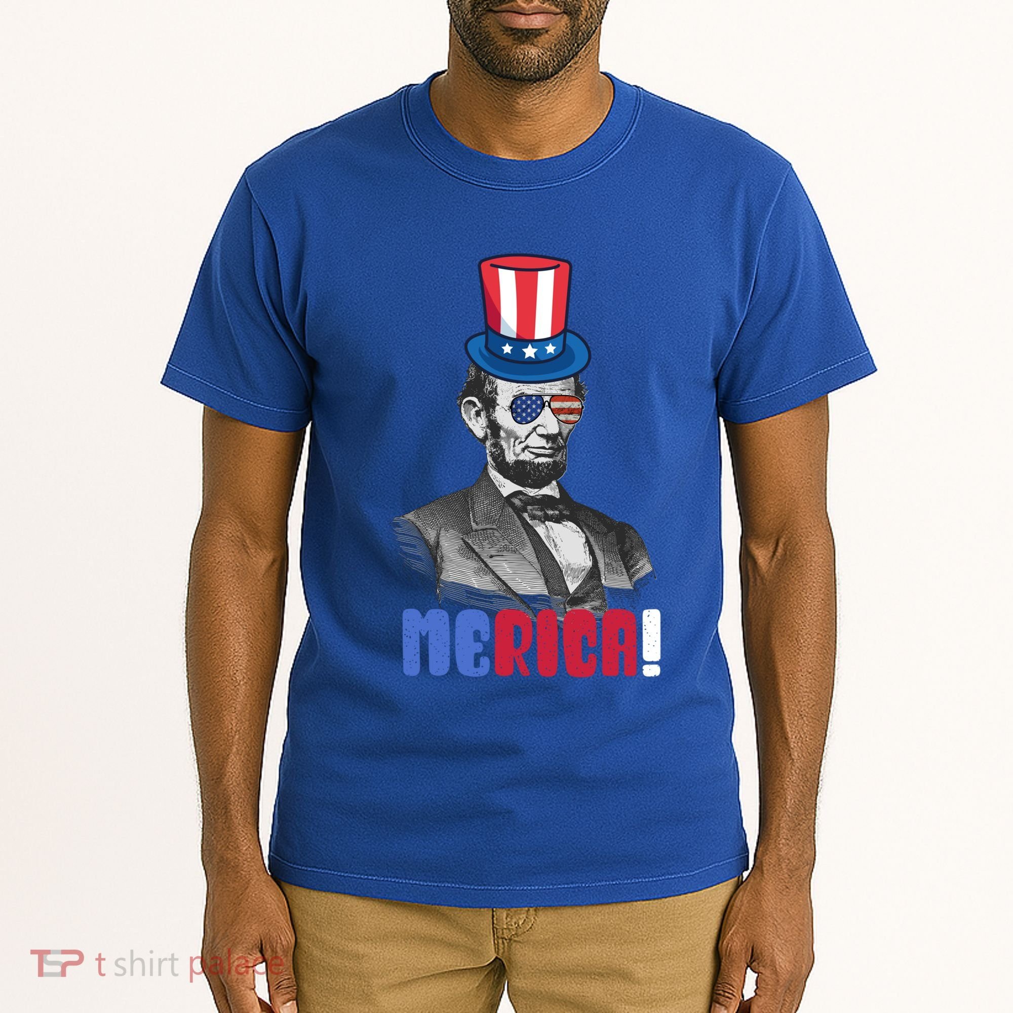 Abraham Lincoln President 4th Of July Gift Merica Gift Tall T-Shirt
