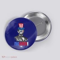 Abraham Lincoln President 4th Of July Gift Merica Gift Button thumb 0