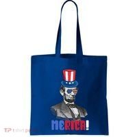 Abraham Lincoln President 4th Of July Gift Merica Gift Tote Bag thumb 0