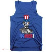Abraham Lincoln President 4th Of July Gift Merica Gift Tank Top thumb 0