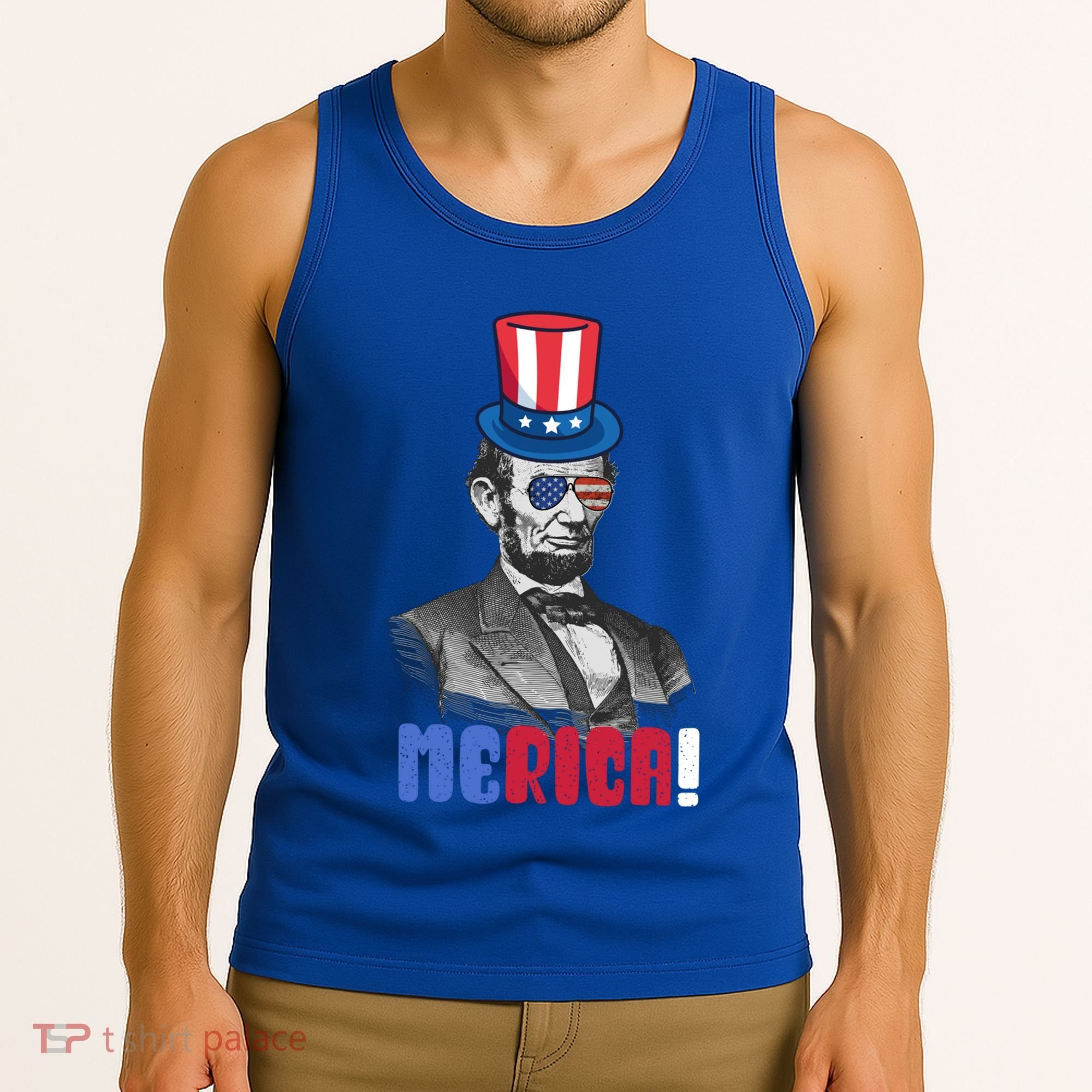 Abraham Lincoln President 4th Of July Gift Merica Gift Tank Top