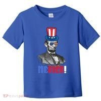 Abraham Lincoln President 4th Of July Gift Merica Gift Toddler T-Shirt thumb 0