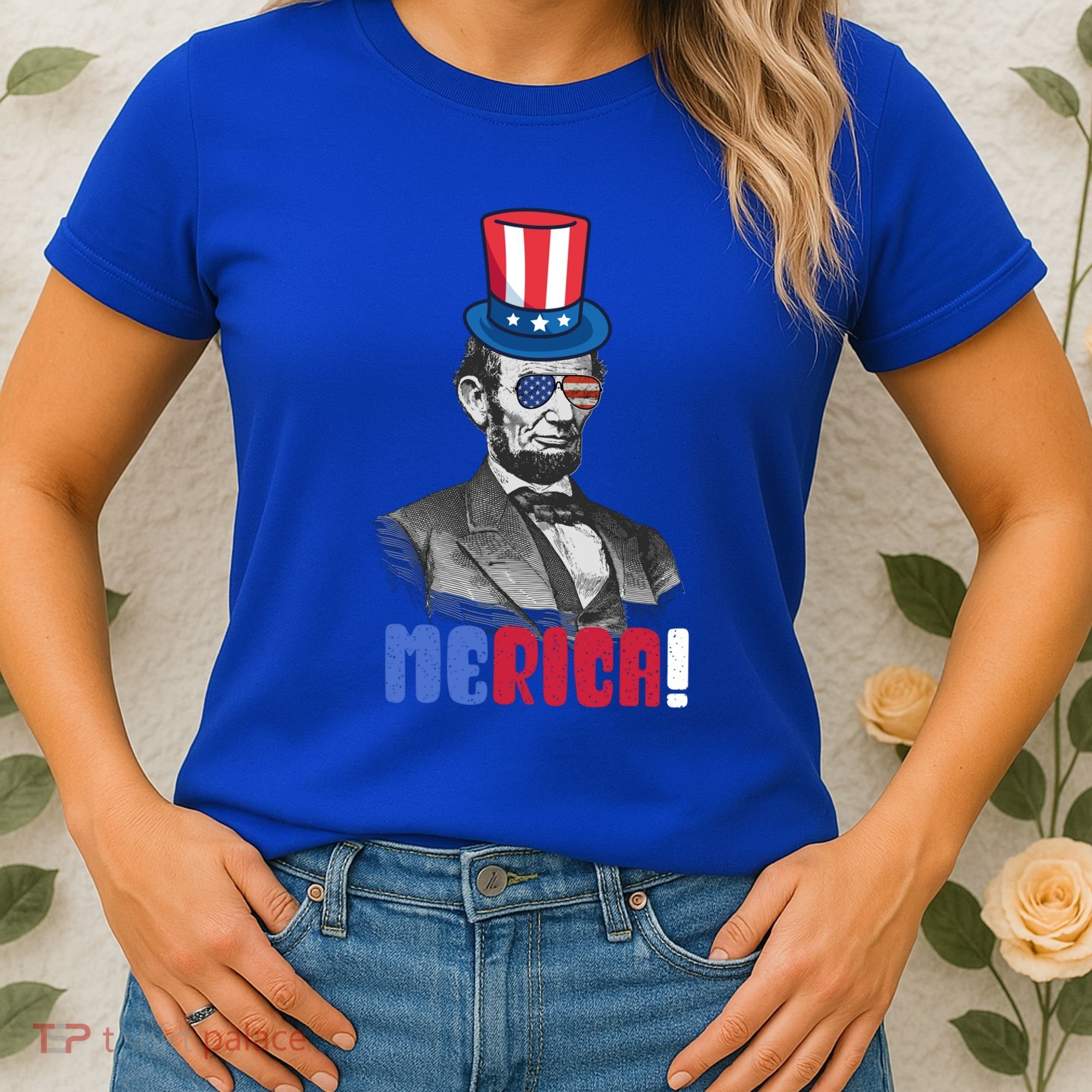 Abraham Lincoln President 4th Of July Gift Merica Gift Women's T-Shirt