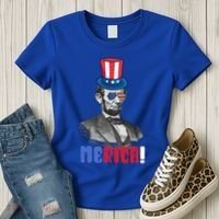 Abraham Lincoln President 4th Of July Gift Merica Gift Women's T-Shirt thumb 3