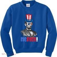 Abraham Lincoln President 4th Of July Gift Merica Gift Kids Sweatshirt thumb 0
