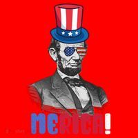Abraham Lincoln President 4th Of July Gift Merica Gift Santa Hat thumb 1