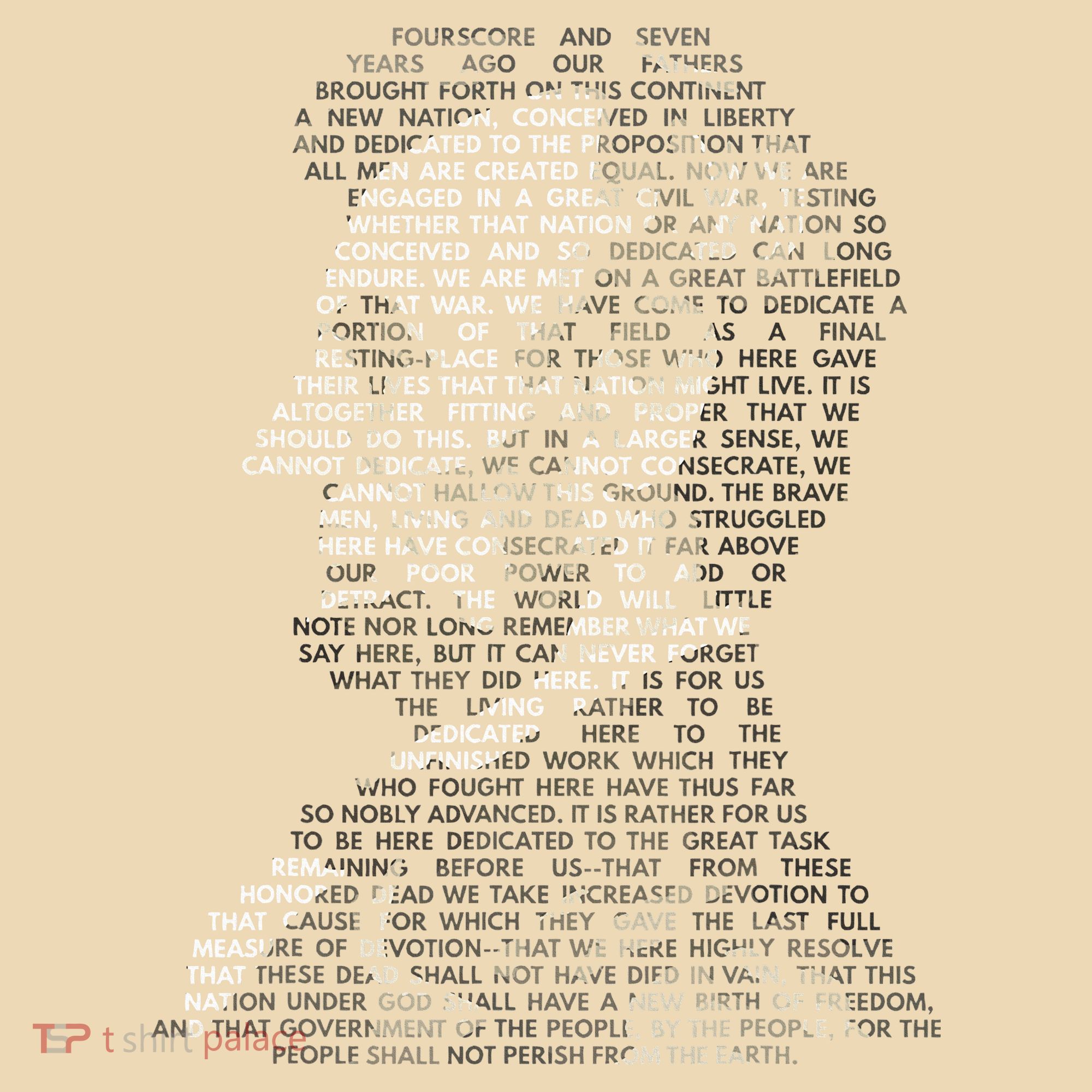 Abraham Lincoln Portrait Gettysburg Address Tote Bag