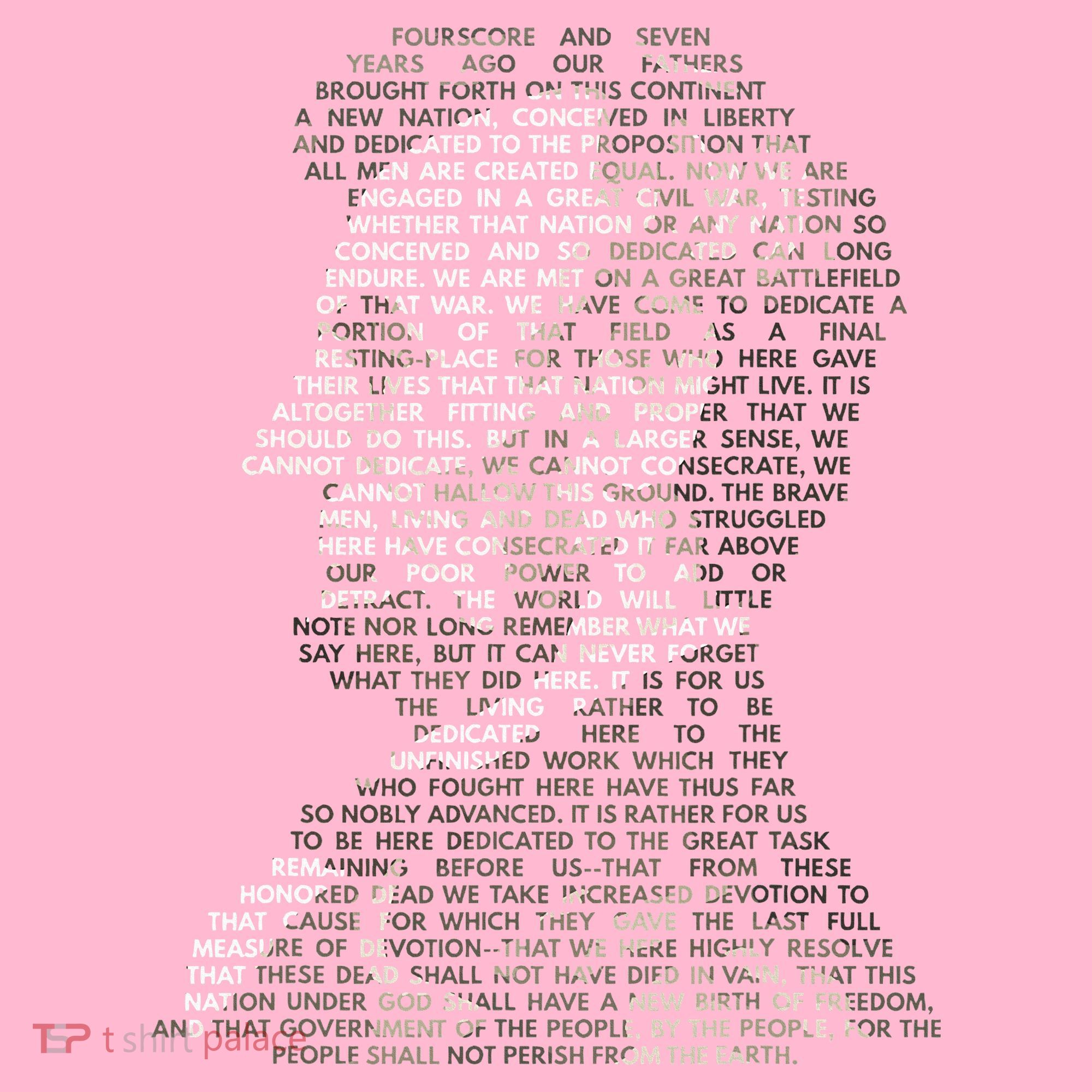 Abraham Lincoln Portrait Gettysburg Address Doggie Tank