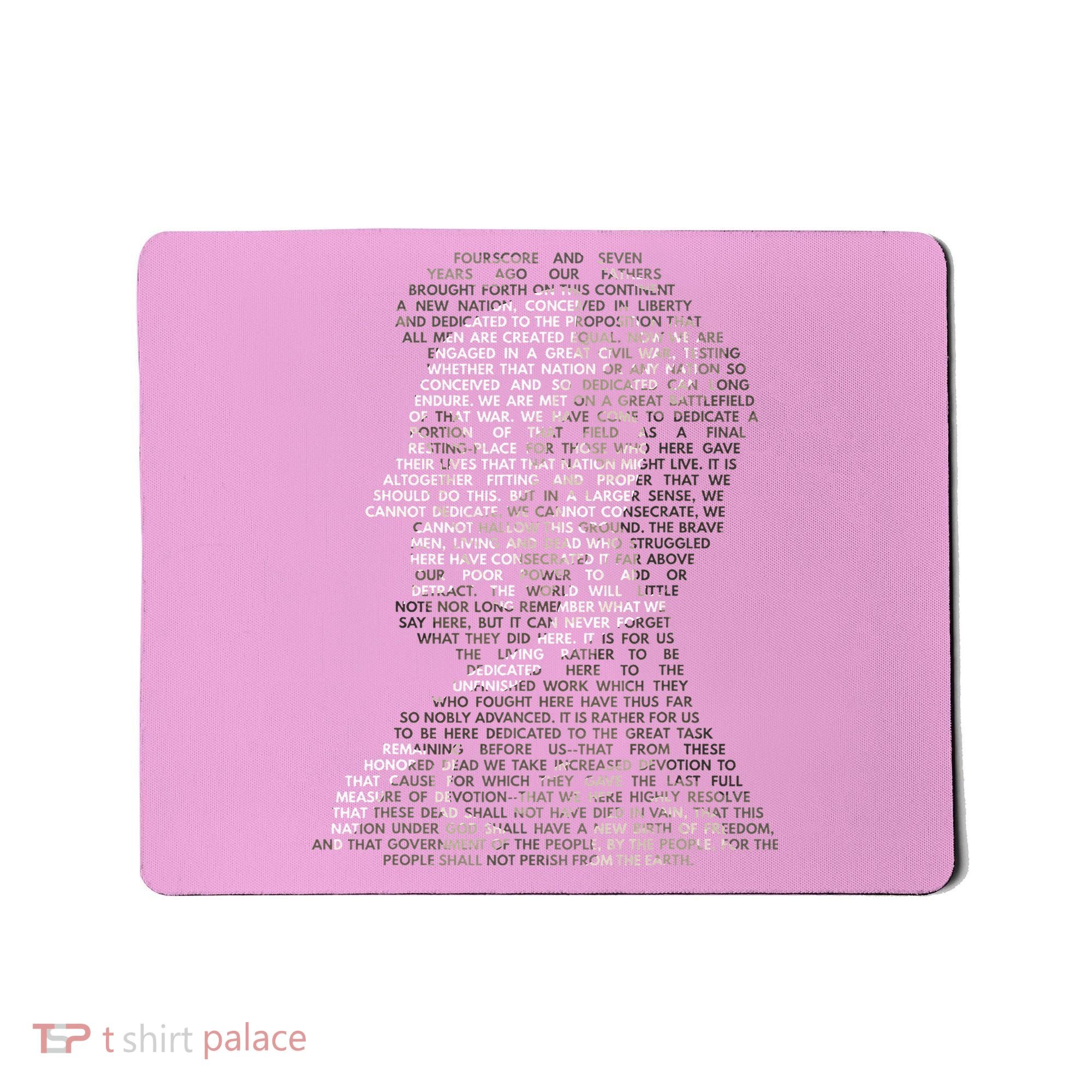 Abraham Lincoln Portrait Gettysburg Address Mousepad