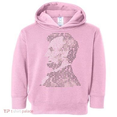 Abraham Lincoln Portrait Gettysburg Address Toddler Hoodie