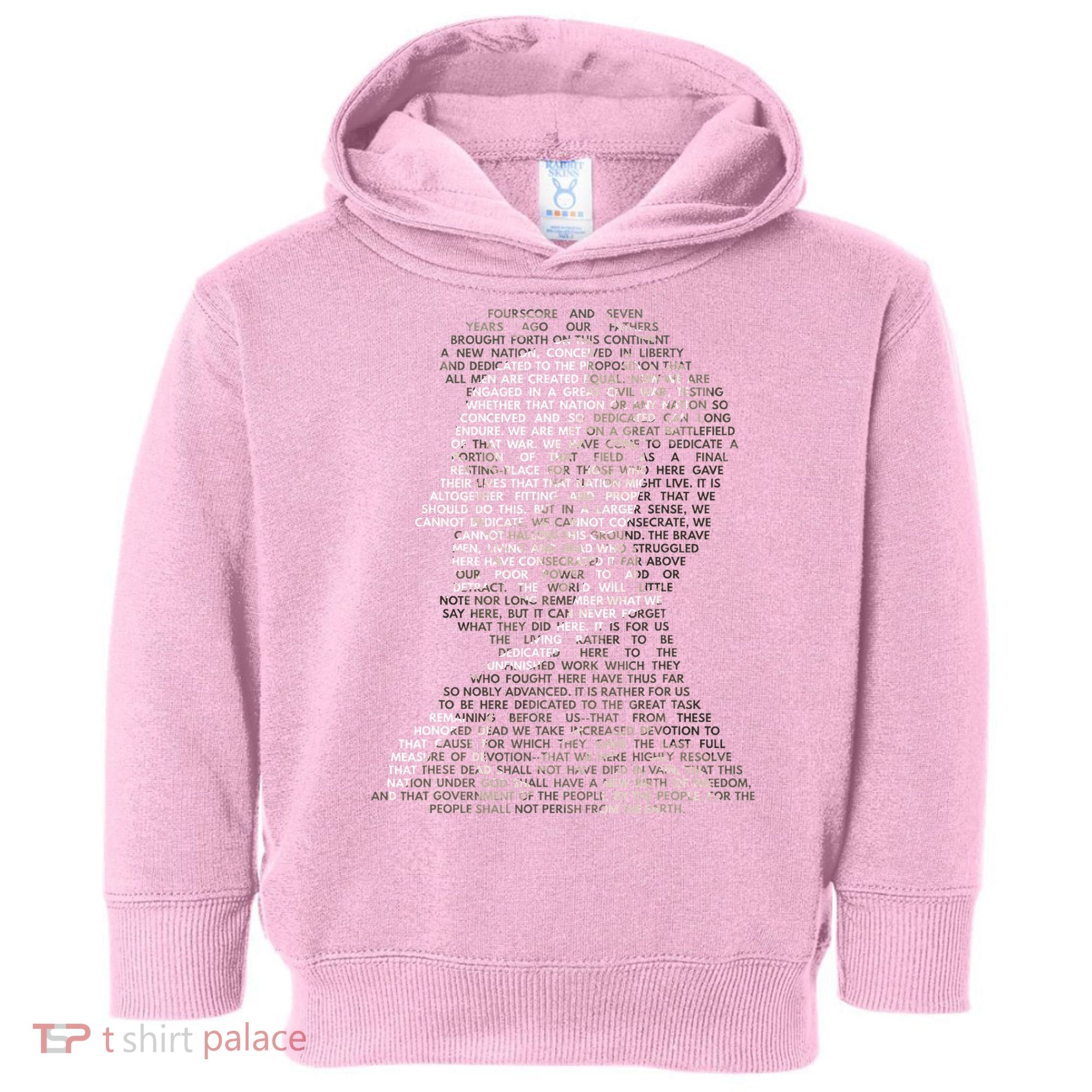 Abraham Lincoln Portrait Gettysburg Address Toddler Hoodie