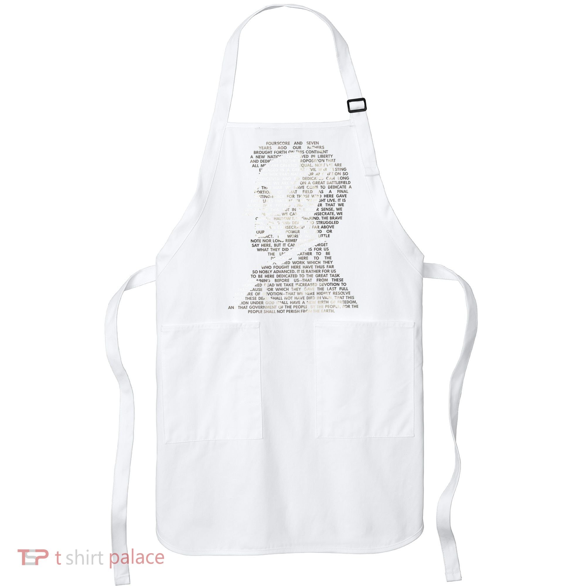 Abraham Lincoln Portrait Gettysburg Address Apron