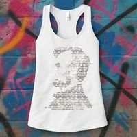 Abraham Lincoln Portrait Gettysburg Address Women's Tank Top thumb 3
