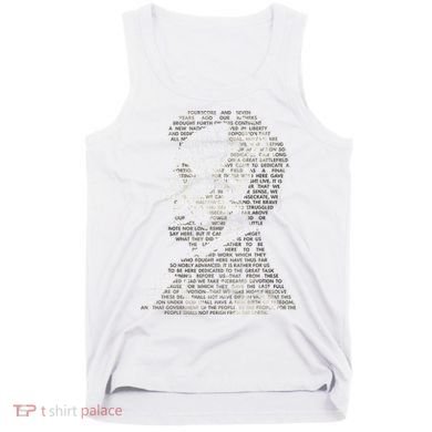 Abraham Lincoln Portrait Gettysburg Address Tank Top