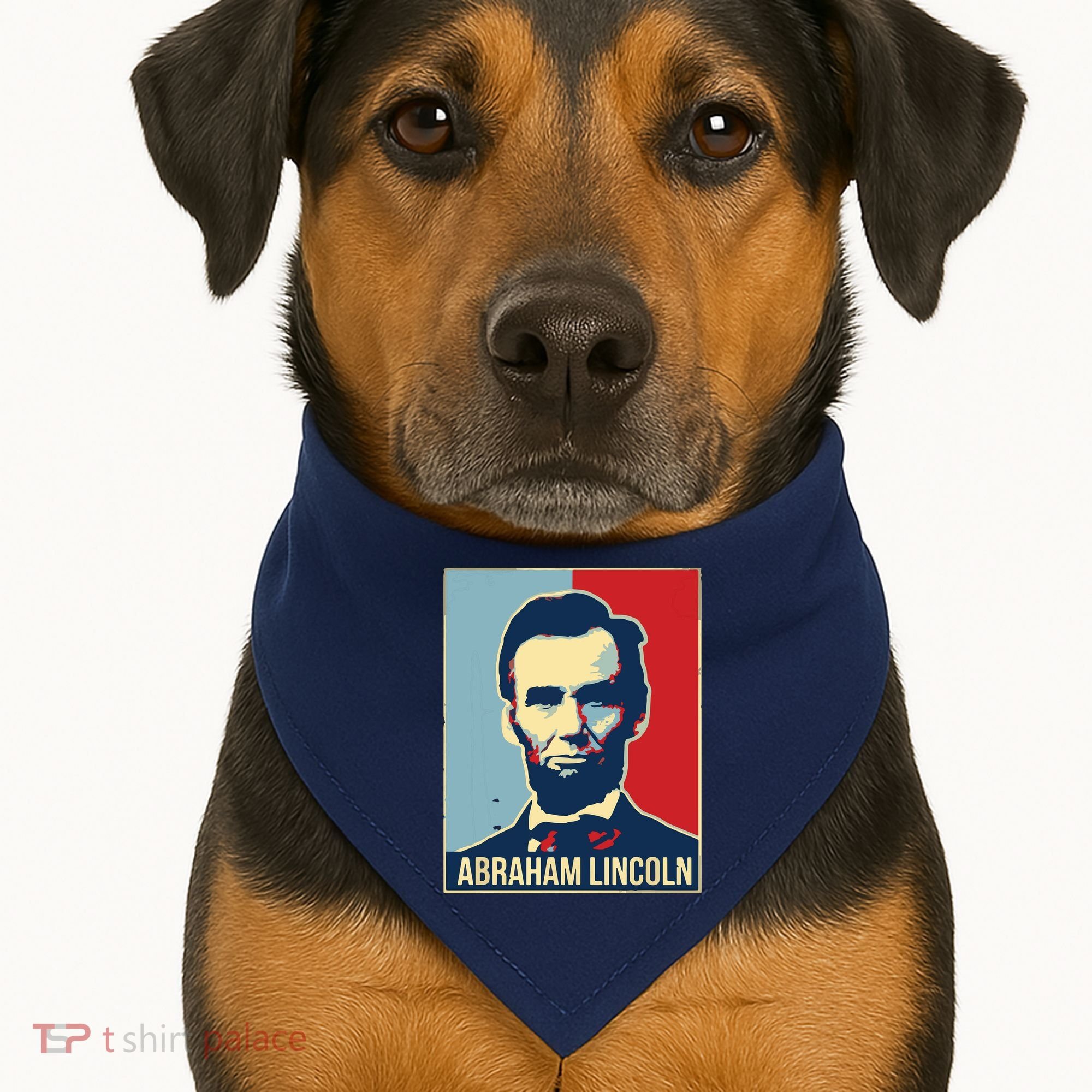 Abraham Lincoln President Gift For President's Day USA-Made Doggie Bandana