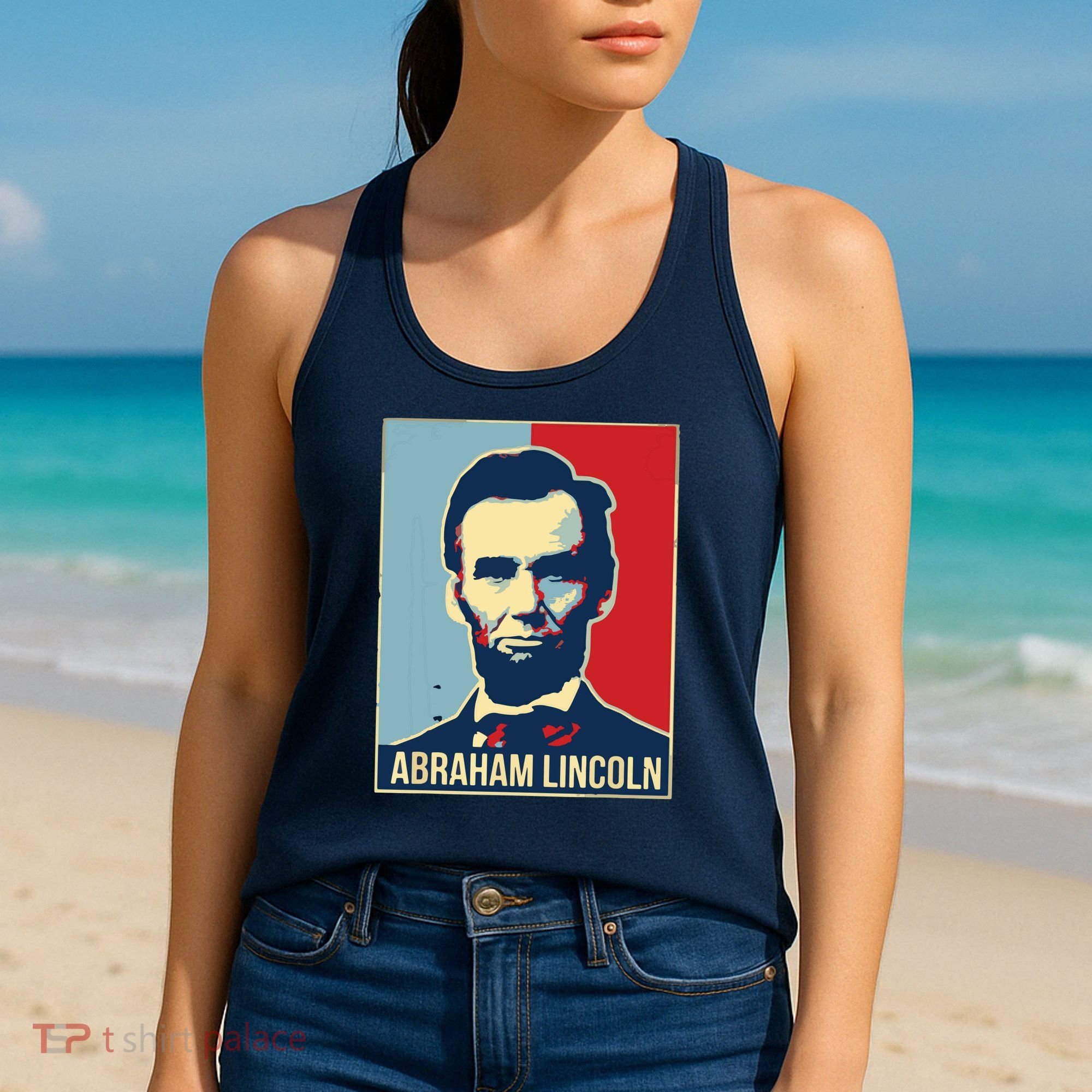 Abraham Lincoln President Gift For President's Day Women's Tank Top