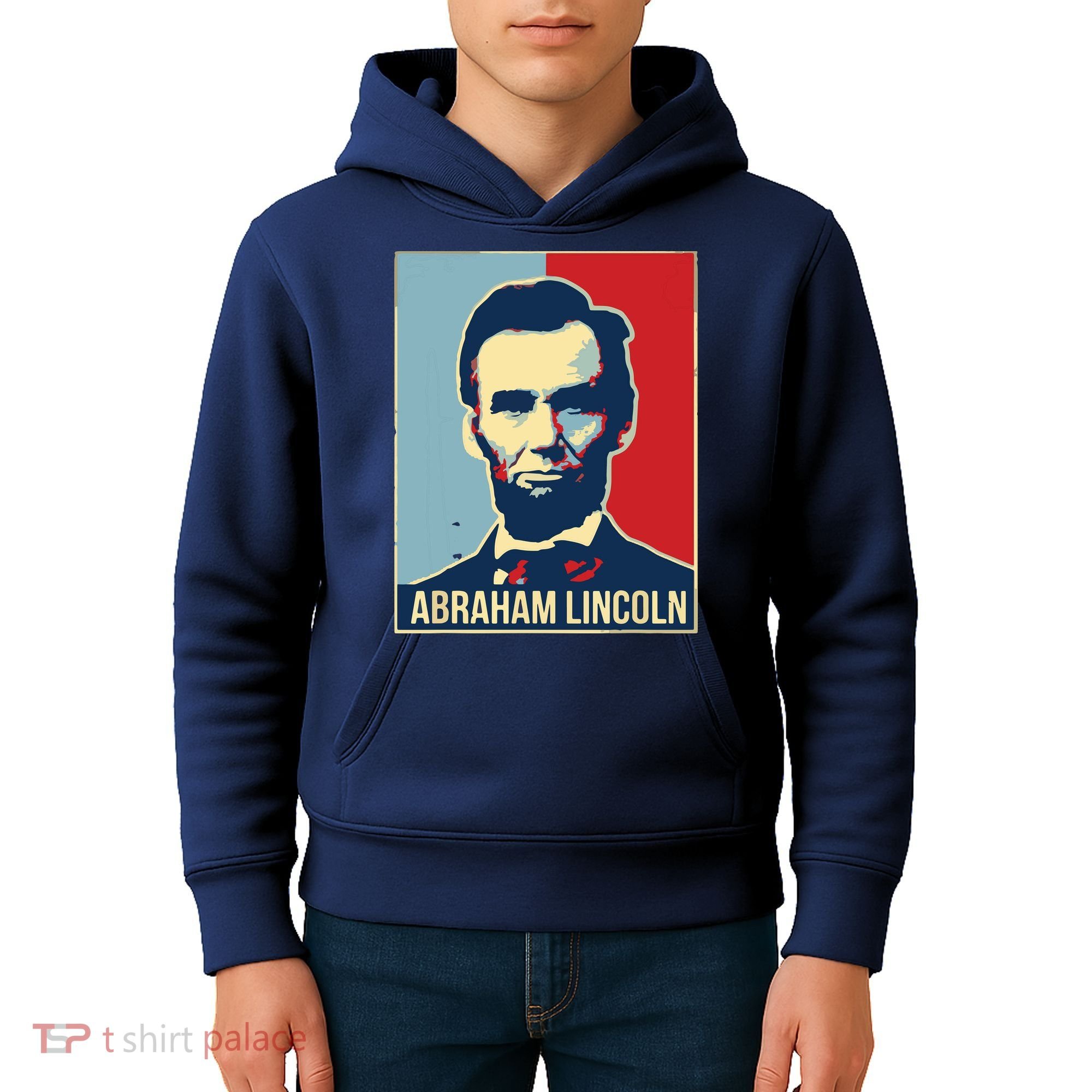 Abraham Lincoln President Gift For President's Day Kids Hoodie